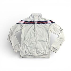 Adidas Striped White Jacket